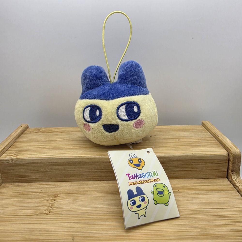 Tamagotchi Face Mascot Plush Bandai 3" Plush Key Chain Kiddleton Fukuya Toy NWT